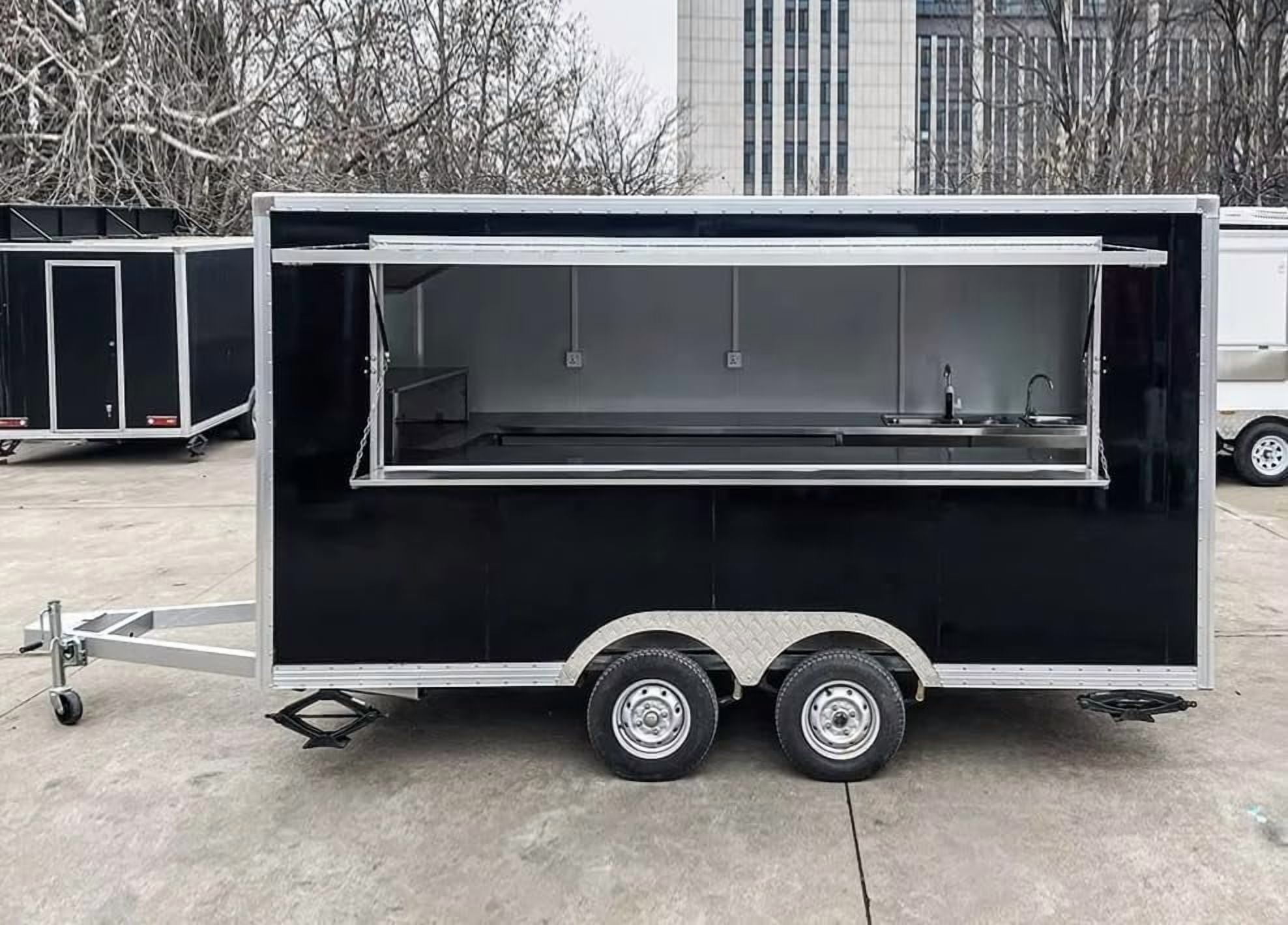 BELYOO Commercial Stainless Steel Mobile Food Cart | Catering and Food Preparation Equipment
