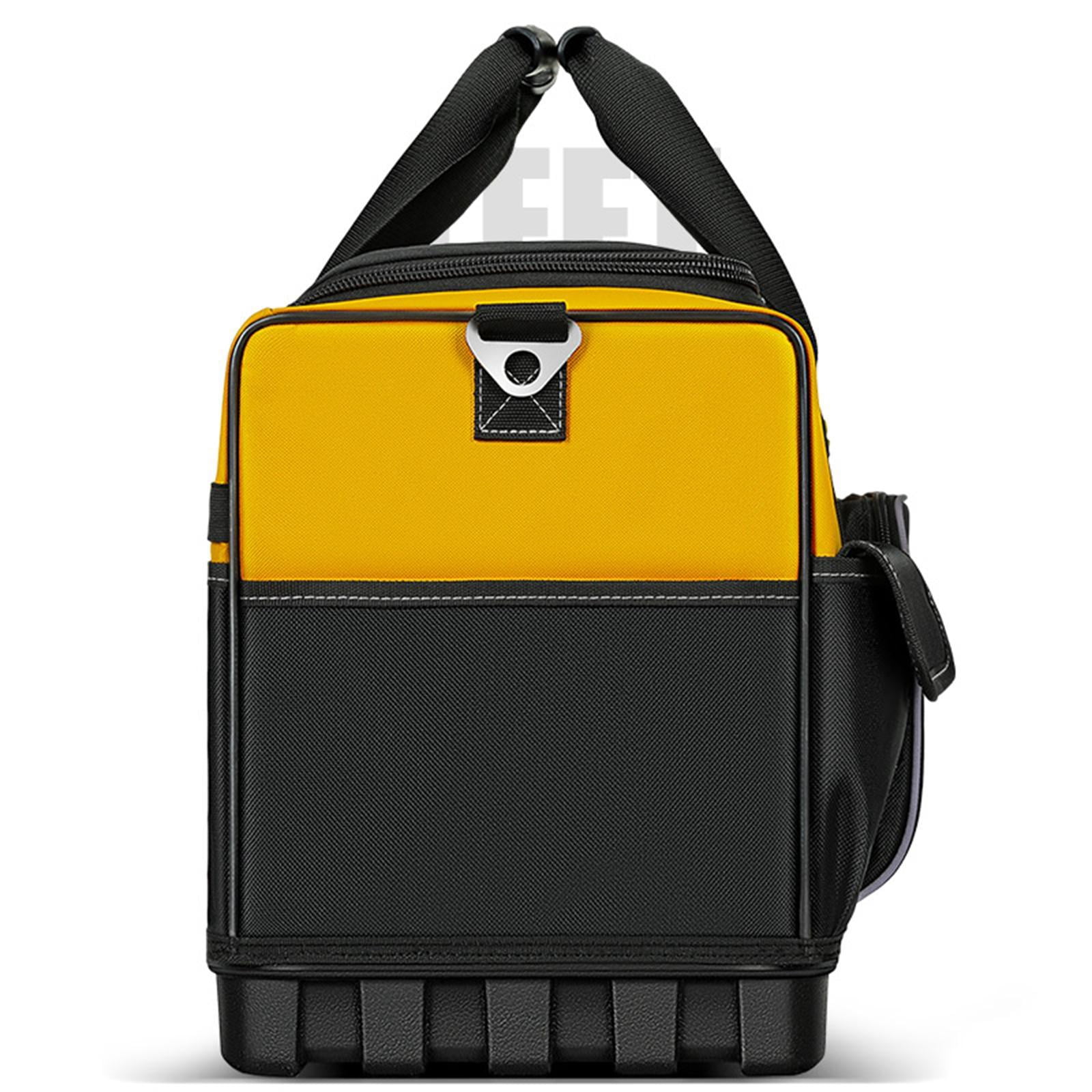 MAGIDEAL Tool Bag Electrician Handbag Wide Mouth High Capacity Multi Pockets Organization 40cmx21cmx30cm