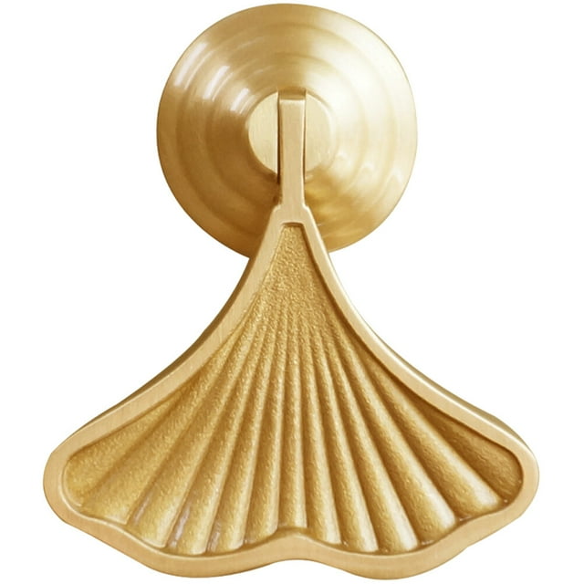 WORGEOUS Cajón de la hoja Ginkgo cajón de la perilla del perilla decorativa del tocador del armario del cabello