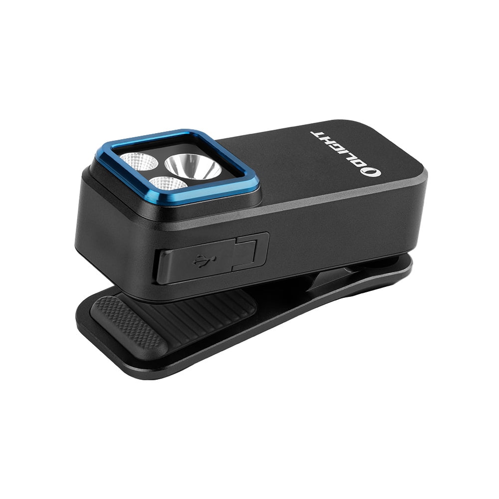 Olight Oclip Pro Black Clip on Flashlight, Floodlight Spotlight/Red Light, 500 Lumens