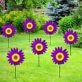 thumbnail image 5 of Sunflower Windmill Easter Decor, Plastic Sunflower Easter Decor with Bidirectional Rotation, Outdoor Garden Ornament for Yard, Lawn, Balcony and Play Area Easter Decorations, 19in, C, 5 of 8