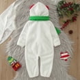 thumbnail image 6 of Odeerbi Toddler Boys Girls Clothes Christmas Jumpsuit Baby Romper Toddler Christmas Snowman outfits Fleece Onesie Cute Infant outfits Outfit Clothes Gifts White 18-24 Months, 6 of 9