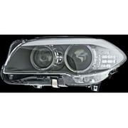 Left Driver Side Halogen Headlight Assembly - Compatible with 2012 - 2014 BMW 528i xDrive (with Auto Leveling) 2013