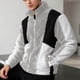 thumbnail image 1 of Ceisia Men's All Gift Seasons Casual Solid Color Fleece Zipper Round Neck Long Sleeve Jacket - Comfortable Daily Outdoor Wear, 1 of 9