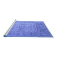 thumbnail image 2 of Ahgly Company Machine Washable Indoor Rectangle Oriental Blue Industrial Area Rugs, 3' x 5', 2 of 4