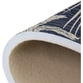 thumbnail image 7 of SKYSONIC 72x48in Retro Exotic Hibiscus Area Rug, Tropical White Leaves Non-Slip Floor Carpet for Indoor Living Dining Room and Bedroom Area, 7 of 7