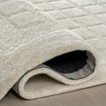 thumbnail image 2 of Rugs USA Fritz Checkered Wool Area Rug, 9' 6" x 13' 6", Fritz Beige, 2 of 10