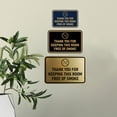 thumbnail image 3 of Signs ByLITA Classic Framed Thank You For Keeping This Room Free Of Smoke Sign (Brushed Gold) - Small, 3 of 8