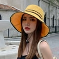 thumbnail image 3 of COCOpeaunt Fashion Summer Autumn Bucket Hat Patchwork Stripe Women Outdoor Hip Hop Foldable Bob Fisherman Hat Casual Travel Gorros Panama, 3 of 6