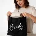 thumbnail image 5 of Hsqqdc 1pc Bride Themed Canvas Shopping Tote Women Engagement Shoulder Bag for Hen Party Gatherings, 5 of 7