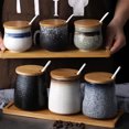 thumbnail image 3 of Qeeadeea Sugar Bowl With Lid And Spoon, Sugar Storage Jar, Sugar Pot, Sugar Container Spice Jar, Sugar Salt Pot Seasoning Canister-b-340ml, 3 of 7