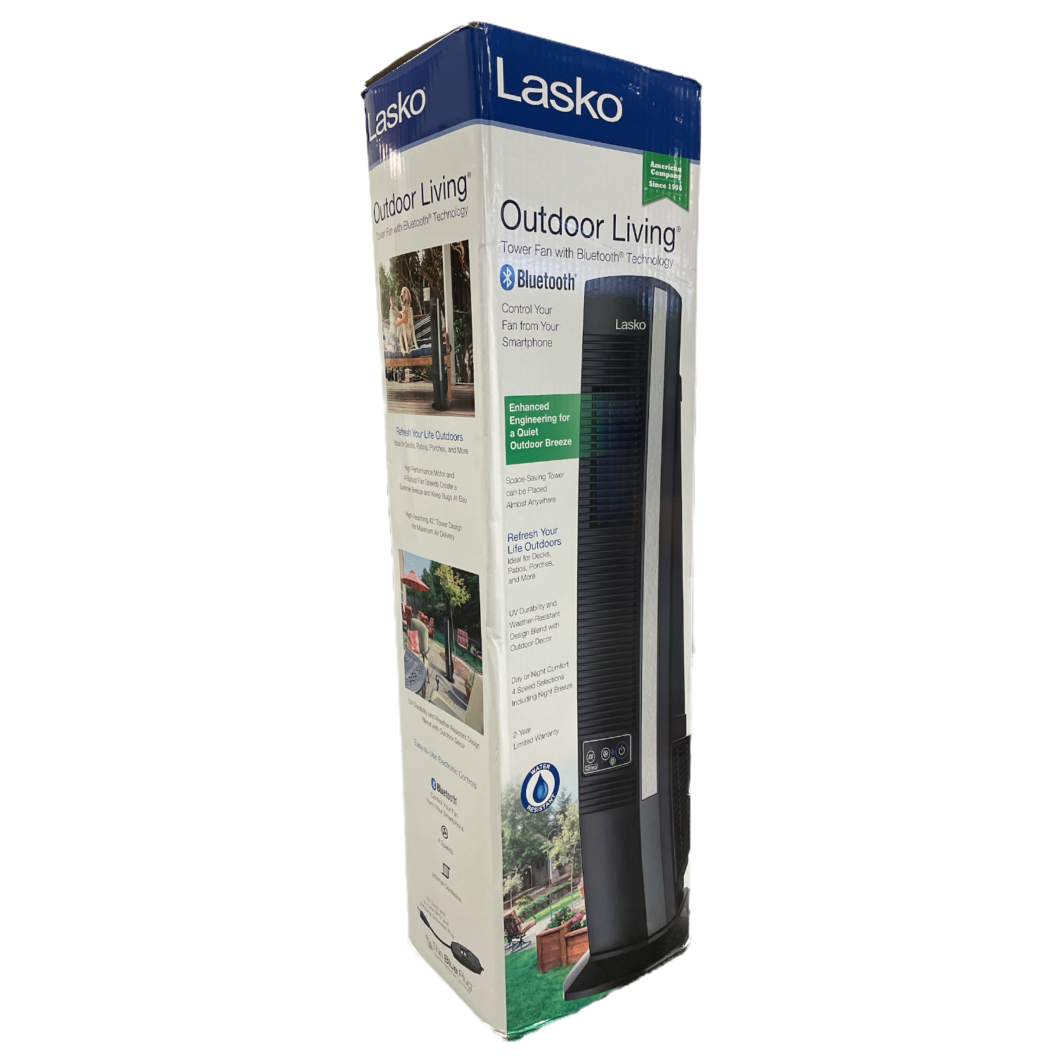 Outdoor Living Tower Fan +Bluetooth 