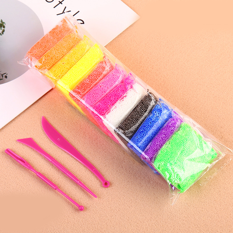 Topyecel Soft Clay Polymer Learning Toys Set Baby Handprint Footprint Kid Casting DIY