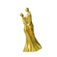 thumbnail image 2 of Escultura de resina para pareja, adorno para abrazarse, aniversarios románticos nórdicos oro 85x67x18cm, 2 of 9