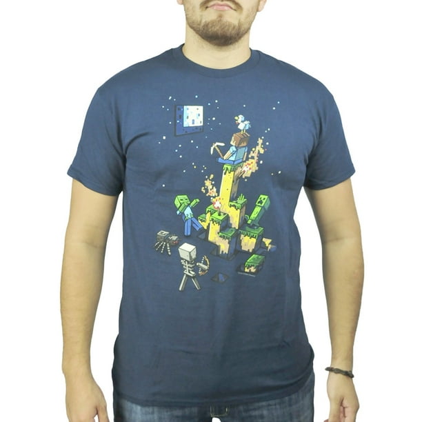 Jinx Mojang Jinx Mojang Minecraft Tight Spot Blue Licensed T Shirt New Sizes S 2xl Walmart Com Walmart Com