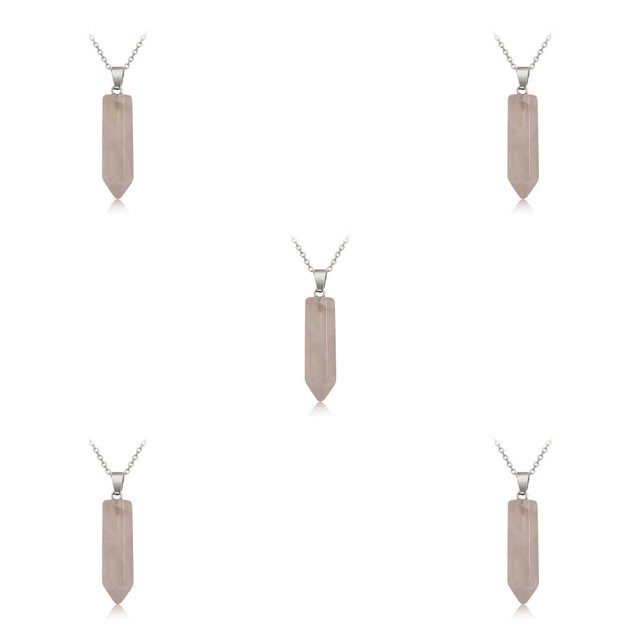 Minnieouse Abalorio de columna hexagonal, regalos de aniversario, colgantes colgantes, dijes de cristal puntiagudos, cadena, , llaveros, cristal Type2 NO2