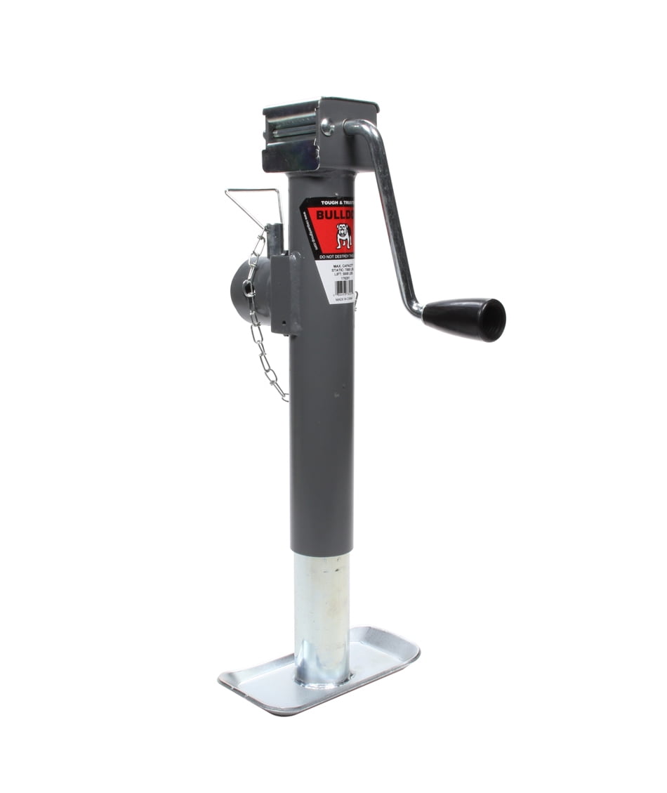 Bulldog 178201 5,000 Pound Capacity Tubular Sidewind Weld On Swivel Trailer Jack