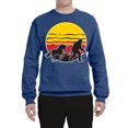 thumbnail image 2 of Wild Bobby Sunset Silhoutte Unicorn and Sasquatch Unisex Crewneck Sweatshirt, 2 of 6