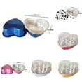 thumbnail image 4 of Mosiee 10Pcs 100ml Tin Foil Aluminum Foil Pudding Cup With Lid Heart-shaped Disposable Mini Mousse Cupcake Containers Baking Mould, 4 of 9