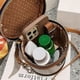 thumbnail image 4 of Summer Niche Design Cylinder Bag,Colorblock Bucket Bag for Women, 4 of 5