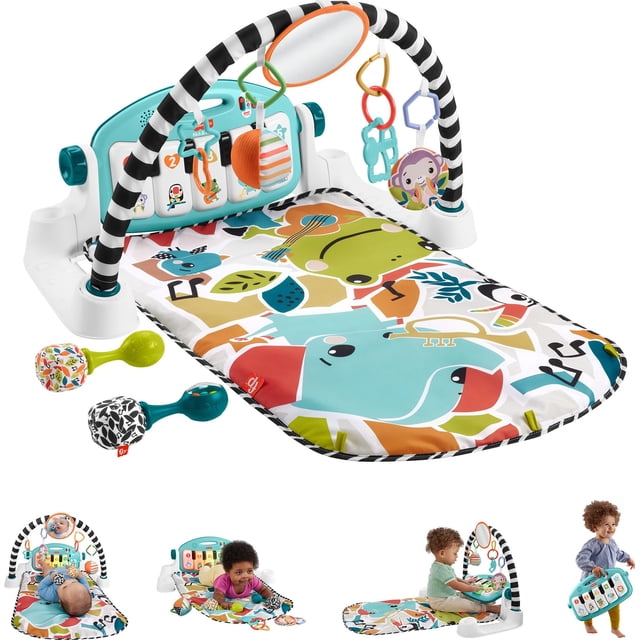Set de regalo para bebés Fisher-Price Glow and Grow Kick & Play Gym