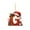 G, variant on Christmas 26 Red Letter Pendants, Christmas Tree Pendants, Christmas 26 Letter Decoration, Christmas Decoration