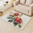 thumbnail image 3 of Red Roses Rug 6x9 Area Rugs for Bedroom Living Room, Floral Area Rug, Flower Carpet Machine Washable Non-Slip Large Rug, Soft Low Pile Area Rug, Indoor Decorative Rug la&169, 3 of 7