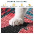 thumbnail image 3 of Alfombrilla rascador de sisal para gatos, 23.6 x 15.7 pulgadas, protege la alfombra del sofá y los muebles con cinta de velcro, almohadilla rascador para gatos en el piso y la pared, 3 of 9
