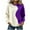 Z01 Purple, variant on Erwazi Women's Color Block Sweatshirt Crewneck Long Sleeve Pullover Casual Tops Loose Fit Comfy Trendy Outfits