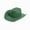 Dark Green, variant on Western Cowboy Hat Women Men Autumn Winter Casual Felt Cowgirl Hat Outdoor Sunshade Warm Concave Shape Fedoras Top Hat