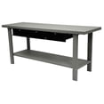 thumbnail image 1 of Automotive Steel Workbench W/ 3 Drawers. 79"W x 25-1/2"D. Gray, 1 of 1