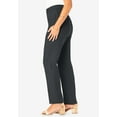 thumbnail image 3 of Roaman's Women's Plus Size Classic Bend Over Pant Elastic Waist Pull On Dress Slacks, 3 of 5