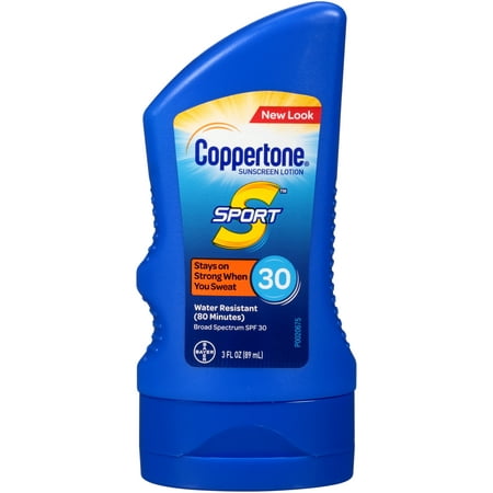(3 pack) Coppertone Sport Sunscreen Lotion SPF 30, 3 fl oz Travel (Best Sunscreen Lotion For Daily Use)
