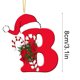thumbnail image 4 of Colgante de árbol de Navidad de acrílico 2D con letras | Juego de 26 adornos con iniciales del alfabeto para decoración navideña, 4 of 6