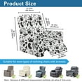 thumbnail image 3 of Renewold Paw Cow Print Recliner Chair Cover Machine Washable Dog Cat Puppy Footprint Recliner Sofa Slipcover 4 Pcs Universal Reclining Couch Cover with Pocket for 1 Cushion Reclining Sofa, 3 of 8