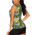 thumbnail image 3 of Easygdp Surfing Dinosaur Women's Workout Tank Top, Running Top, Hiking Shirt, Quick-Dry for Running, Yoga, Hiking - Small, 3 of 9