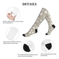 thumbnail image 5 of Lsque Rabbit And Flower Pattern Sport Compression Socks for Men & Women 15-20 mmHg Knee High Nurse Pregnant Running Medical and Travel Athletic, 5 of 6