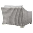 thumbnail image 4 of Modway Conway Outdoor Patio Wicker Rattan Left-Arm Chair in Light Gray Gray, 4 of 8