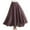 Brown, variant on Women Summer Maxi Skirt Pleated High Elastic Waisted Long Skirts Casual Flowy Beach Skirts