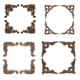 thumbnail image 3 of 4 PCS Talla de madera Calcomanía floral madera tallada apliques for muebles Armario Marco de puerta Marco de pared Decoración de la casa Artesanía, 3 of 4