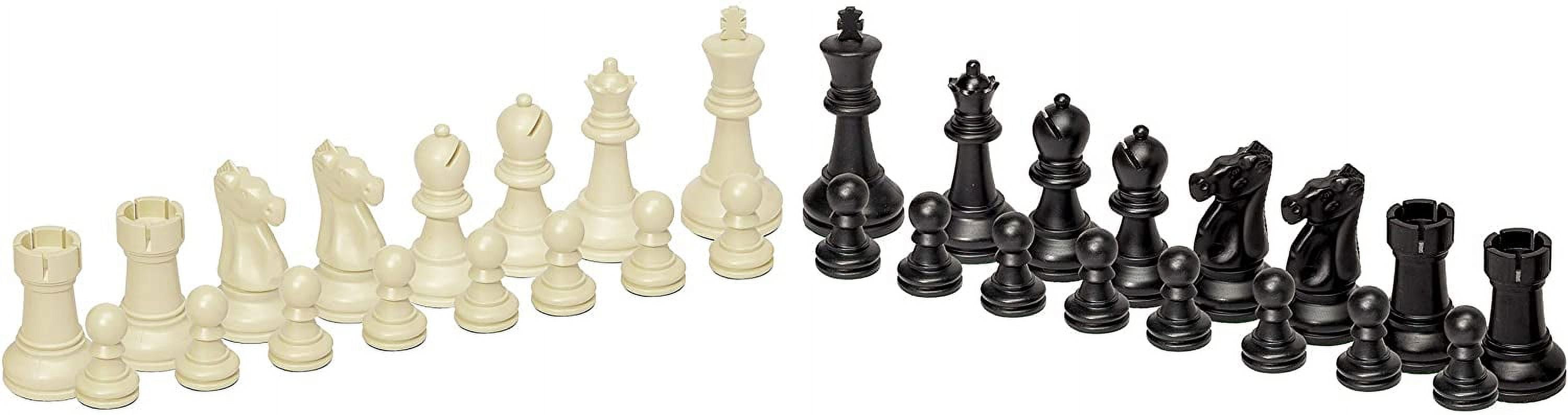  Bobby Fischer Chess Piece Set, The Ultimate Tournament Chess  Set - Plastic Chess Pieces Only - Staunton Style Chess Set, 34 Chess Pieces  Weighted Includes Extra Queens, Triple Weighted Chess Set 