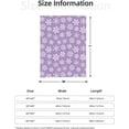 thumbnail image 2 of Winter Snowflakes Purple Throw Blankets All Season Ultra Soft Warm Fleece, 2 of 9