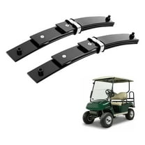Heavy Duty 3-Leaf Spring Compatible with 1989-1994 EZGO Marathon Golf Cart Heavy Duty Black Steel Powder Coated Set of 2, 24065G1