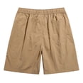 thumbnail image 7 of Hurxie Mens Casual Shorts Drawstring Shorts Stretch Elastic Waist Summer Beach Golf Shorts Khaki,3XL, 7 of 7