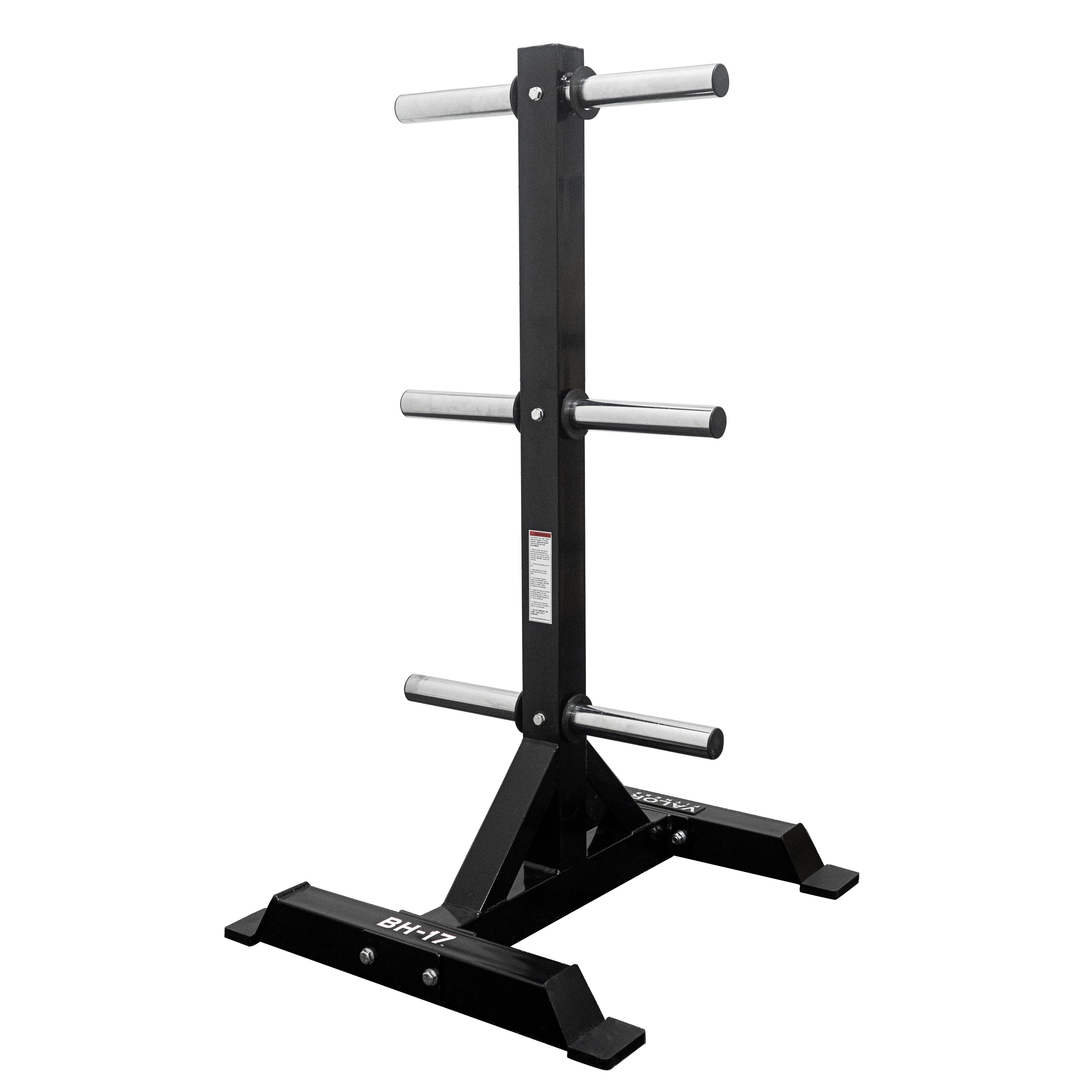 Titan Fitness Portable Olympic Plate Barbell Storage Tree 1000 LB Capacity Locking Wheels Walmart