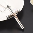 thumbnail image 2 of Cross Necklace for Ashes - Stainless Steel Keepsake Cremation Jewelry - Religious Cross Memorial Urn Necklace for Pet Human Ashes Pendant, 2 of 7
