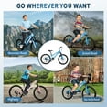 thumbnail image 4 of DEYGIA 20 Inch Kids Mountain Bike, Bikes for Boys, 7-Speed with Front Suspension, Dual Disc Brakes & Knobby Tires for Ages 6-14, Multi Color, 4 of 9