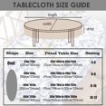 thumbnail image 6 of Blue Oval Tablecloth 54x72in for Oval Table Waterproof Table Cloths for Dining Room Indoor Outdoor Table Cloth, 6 of 6