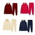 thumbnail image 3 of Men's Winter Sport Wear Tracksuit Clothes Outfits Set Long Sleeve Running Jogging Athletic Sports Set, 3 of 6