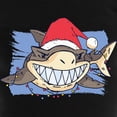 thumbnail image 3 of CafePress - Christmas Shark Pajamas - Women's Short Sleeve Print T-Shirt and Pants Dark Cotton Pajama Set, 3 of 7